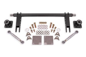 Ford Mustang Sway Bar Kit - Rear - BMR Suspension - 1.375in Rear Weld-on Anti-roll Bar Kit Hollow - Black Hammertone - `79-`04